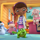 Doc McStuffins in her playhouse clinic
Disney Junior